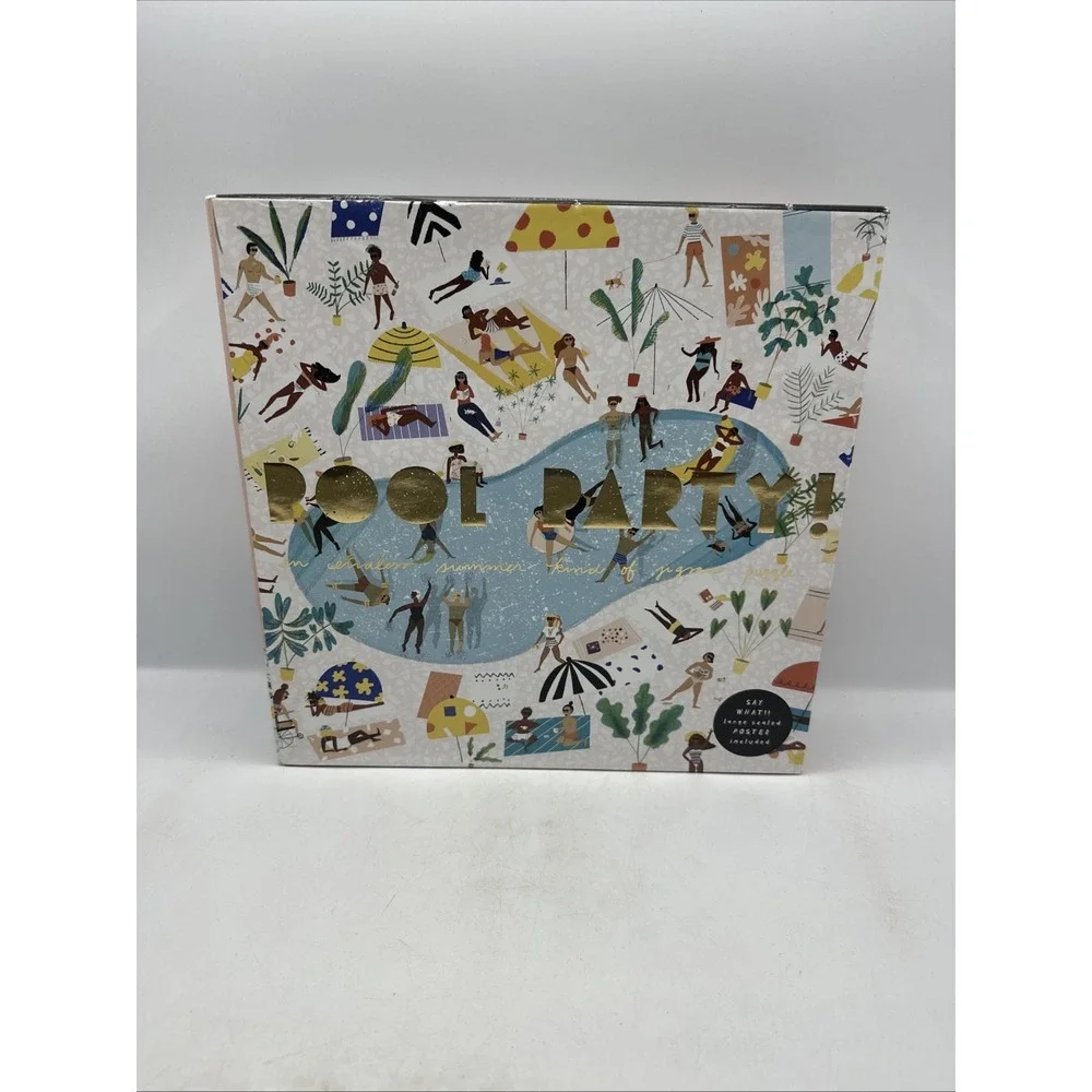 Pool Party Puzzle Carolyn Suzuki Goods 50cm‎ X 70cm Used 2021 Out Of Production